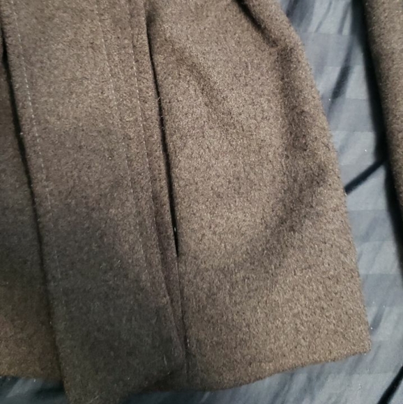 Zara grey coat with belt - Picture 6 of 11